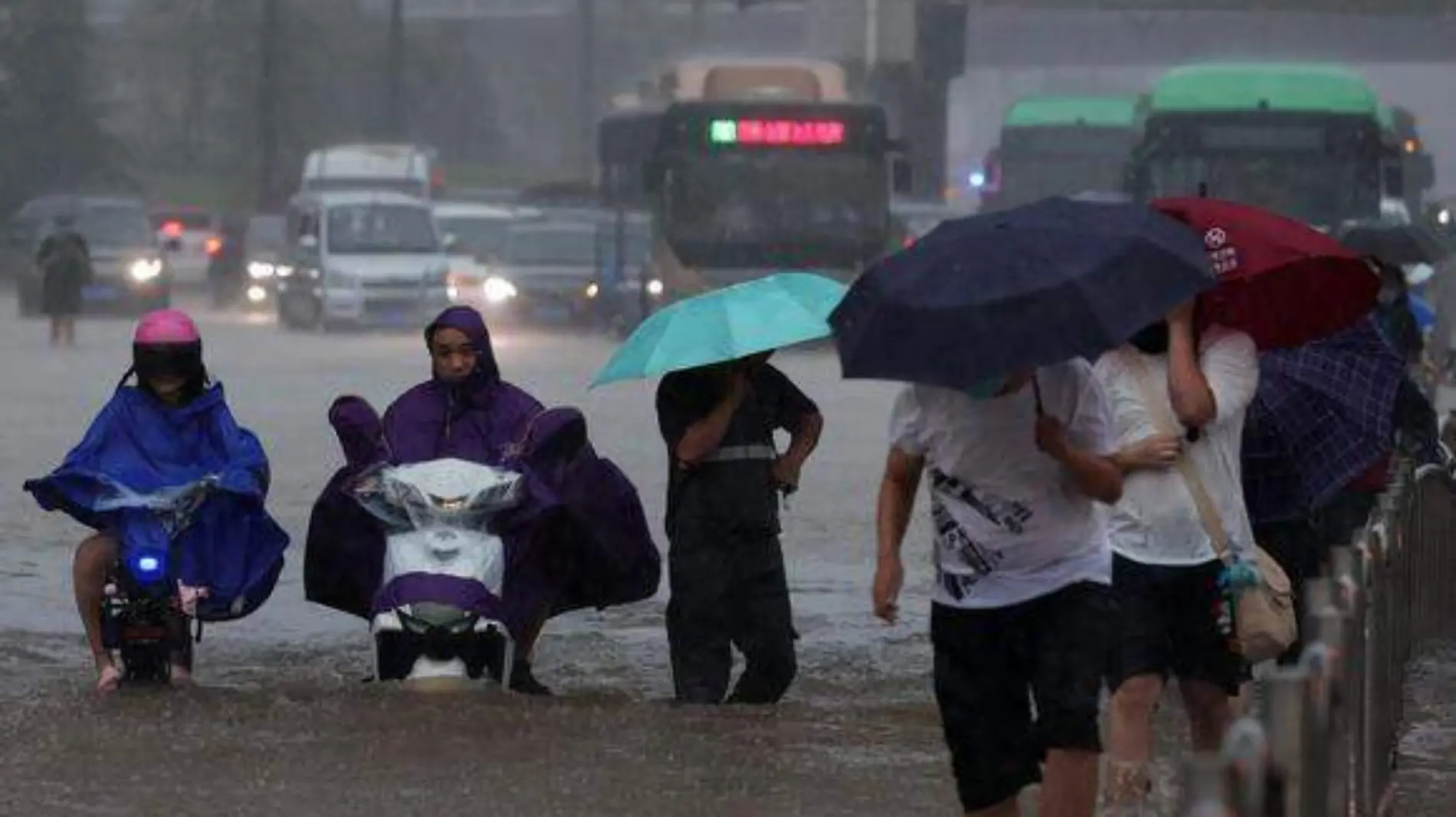 Inundaciones china-AFP